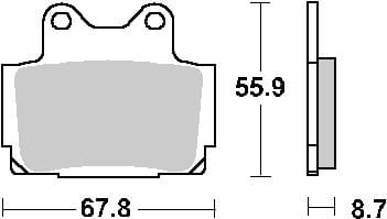 Klocki Hamulcowe SBS 570HS