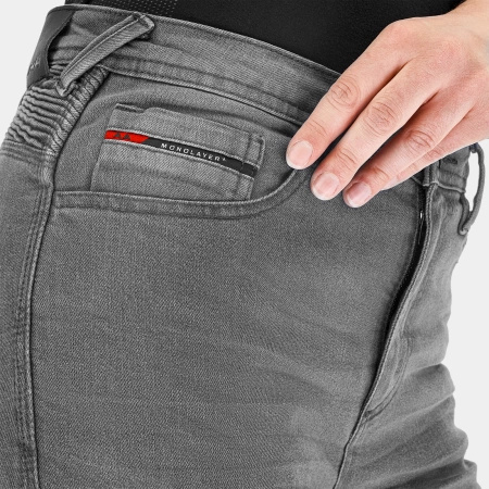 Damskie Jeansy Motocyklowe SHIMA ZENITH GREY szary dżinsowe