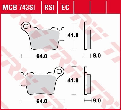 Klocki Hamulcowe TRW MCB743EC