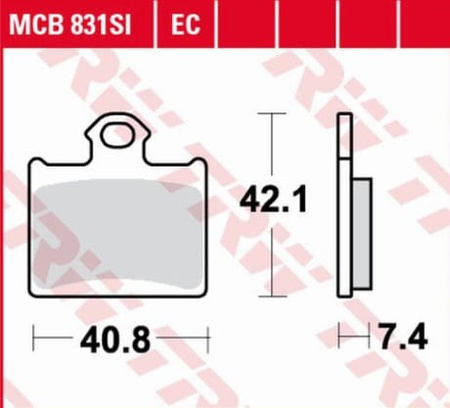 Klocki Hamulcowe TRW MCB831SI