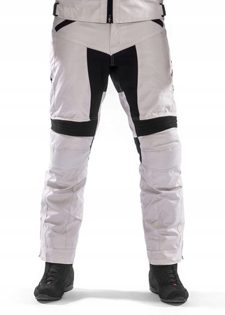 Spodnie Motocyklowe Tekstylne GIUDICI WHITE BLACK