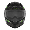 Kask Integralny Motocyklowy NOX N401 ZUMBI BLACK GREEN FLUO