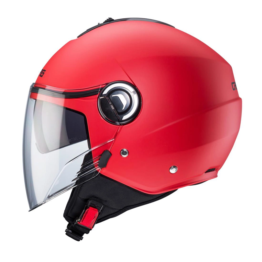 Kask otwarty motocyklowy CABERG RIVIERA V4X Czerwony