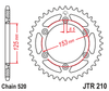 Zębatka Tylna JT JTR210.44