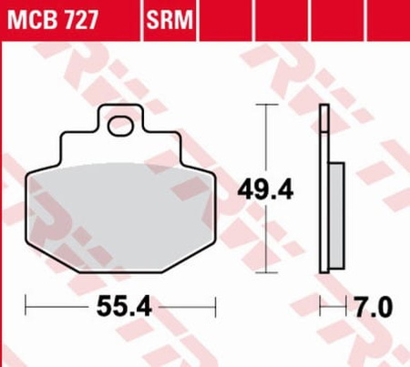 Klocki Hamulcowe TRW MCB727SRM