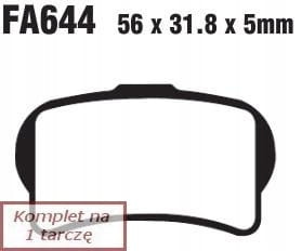 Klocki Hamulcowe EBC FA644TT