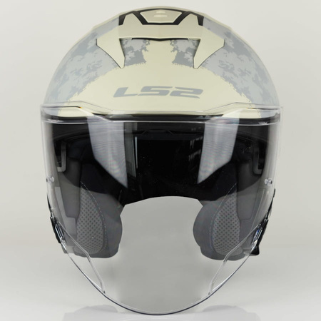 Kask Motocyklowy Otwarty LS2 OF618 VERSO II SOLID AQUA IVORY MAT