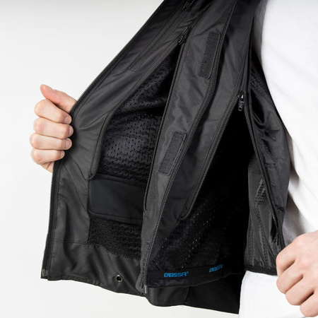 Męska kurtka motocyklowa Ozone Flow Black