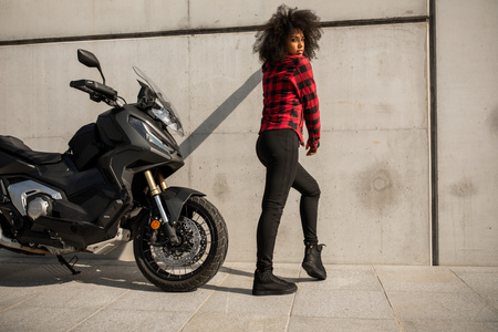 Legginsy Damskie Motocyklowe SECA FLEX BLACK