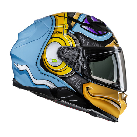 Kask integralny HJC F71 MONKEY DJ BLUE ORANGE