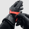 Skórzane rękawice motocyklowe REBELHORN VIPER BLACK GREY FLUO RED