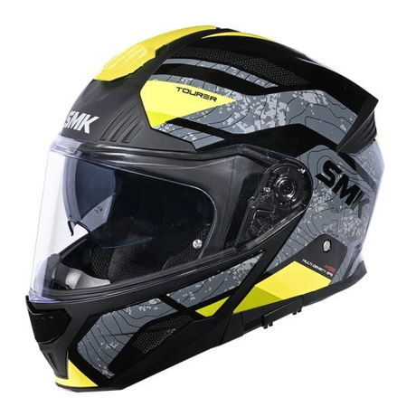 Kask Szczękowy SMK GULLWING NAVIGATOR czarny żółty