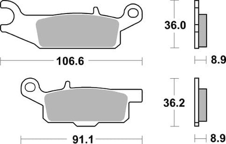 Klocki Hamulcowe SBS 851SI