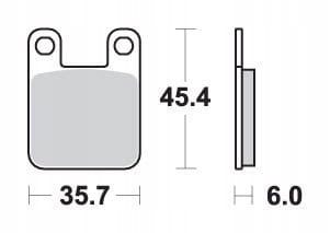 Klocki Hamulcowe SBS 105HF