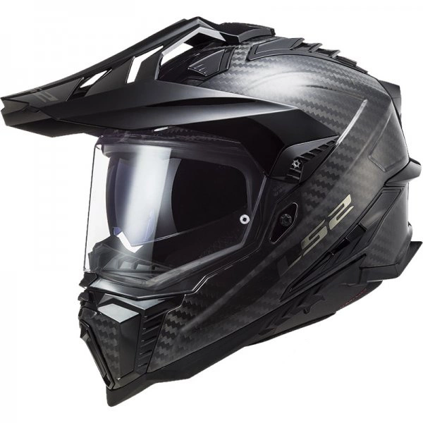 Kask Motocyklowy Enduro LS2 MX701 EXPLORER CARBON Czarny karbon