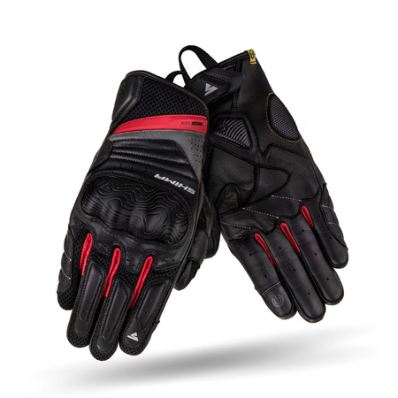 Rękawice Motocyklowe Męskie SHIMA RUSH RED