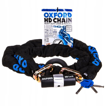 Łańcuch Antykradzieżowy z Zapięciem OXFORD HEAVY DUTY 1,5 m