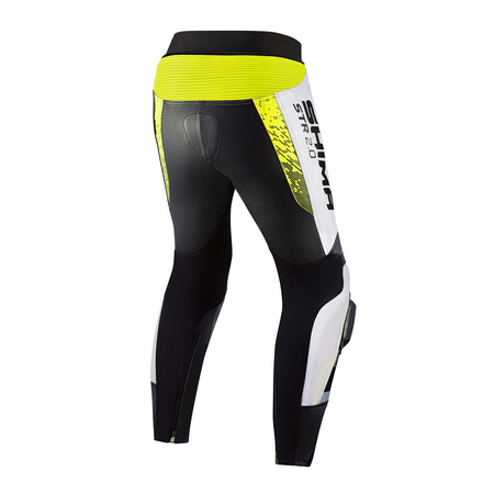 Spodnie Motocyklowe Męskie SHIMA STR 2.0 BLK WHITE FLUO