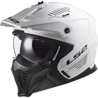 Kask Modułowy LS2 OF606 Drifter Solid White (z Odpinaną Szczęką)