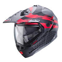 Kask Szczękowy Motocyklowy CABERG FLIP-UP TOURMAX X SARABE GREY BLACK RED