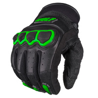 Rękawice Motocyklowe WOLF TAF skóra czarny zielony