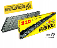 Łańcuch Napędowy DID 520 VX3 108 Zakuwka