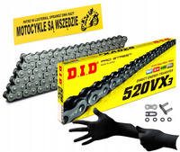 Łańcuch Napędowy DID 520 VX3 114 Zapinka
