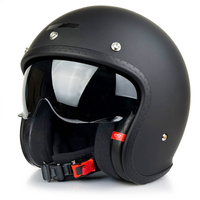 Kask Otwarty Apex JI100 SOLID MATT czarny matowy