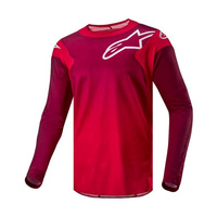 Alpinestars Koszulka MX Racer Burgundowy Czerwony