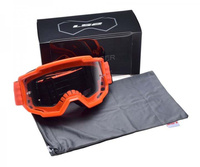 Gogle Enduro/Motocross LS2 CHARGER ORANGE (przeźroczysta szyba)