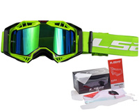 Gogle Enduro Motocross LS2 Aura Pro Black Green