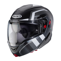 Kask Szczękowy Motocyklowy CABERG FLIP-UP HORUS X ROAD BLACK GREY WHITE
