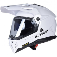 KASK Motocyklowy Adventure LS2 MX702 PIONEER II SOLID WHITE biały