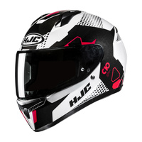 Kask integralny HJC C10 ASPA WHITE BLACK