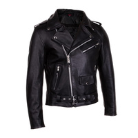 Męska Skórzana Kurtka Ramoneska Wolf