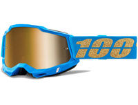GOGLE 100 PROCENT CROSS/ENDURO ACCURI 2 WATERLOO BLUE SZYBA ZŁOTE LUSTRO