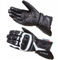 Rękawice Motocyklowe Męskie BUSE PIT LANE Black/White