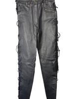 WOLF SPODNIE SKÓRZANE DAMSKIE WO506 BLACK XS