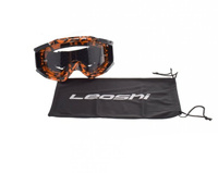 Gogle Motocyklowe Enduro MX Neon Orange Leoshi