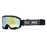 GOGLE IMX ENDURANCE RACE GOG BLACK/WHITE (SZYBA IRIDIUM GOLD + CLEAR)