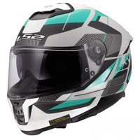 Kask Motocyklowy Integralny LS2 FF808 STREAM II ROAD CYAN GREY