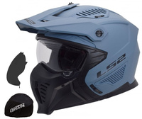 Kask Modułowy LS2 OF606 DRIFTER MISTY BLUE niebieski matowy