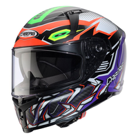 Kask Integralny Motocyklowy CABERG AVALON X GURKHA BLACK ORANGE VIOLET