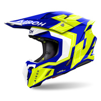 Kask cross AIROH TWIST 3 DIZZY BLUE/YELLOW GLOSS