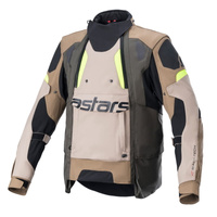 ALPINESTARS KURTKA HALO DRYSTAR DARK KHAKI/SAND/FLUO YELLOW