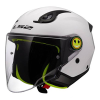 Kask Motocyklowy Dziecięcy Otwarty LS2 OF622 FUNNY II SOLID WHITE