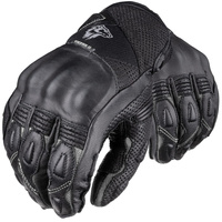 Rękawice Motocyklowe WOLF GOKU AIR GREY TW67 czarny skóra