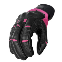 Damskie Rękawice Motocyklowe WOLF ATENA czarny fuksjowy