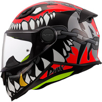 Kask Motocyklowy Dziecięcy LS2 FF812 KID PUNK GREY RED