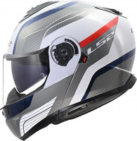 Kask Szczękowy LS2 FF908 STROBE II MOZNA WHITE BLUE RED